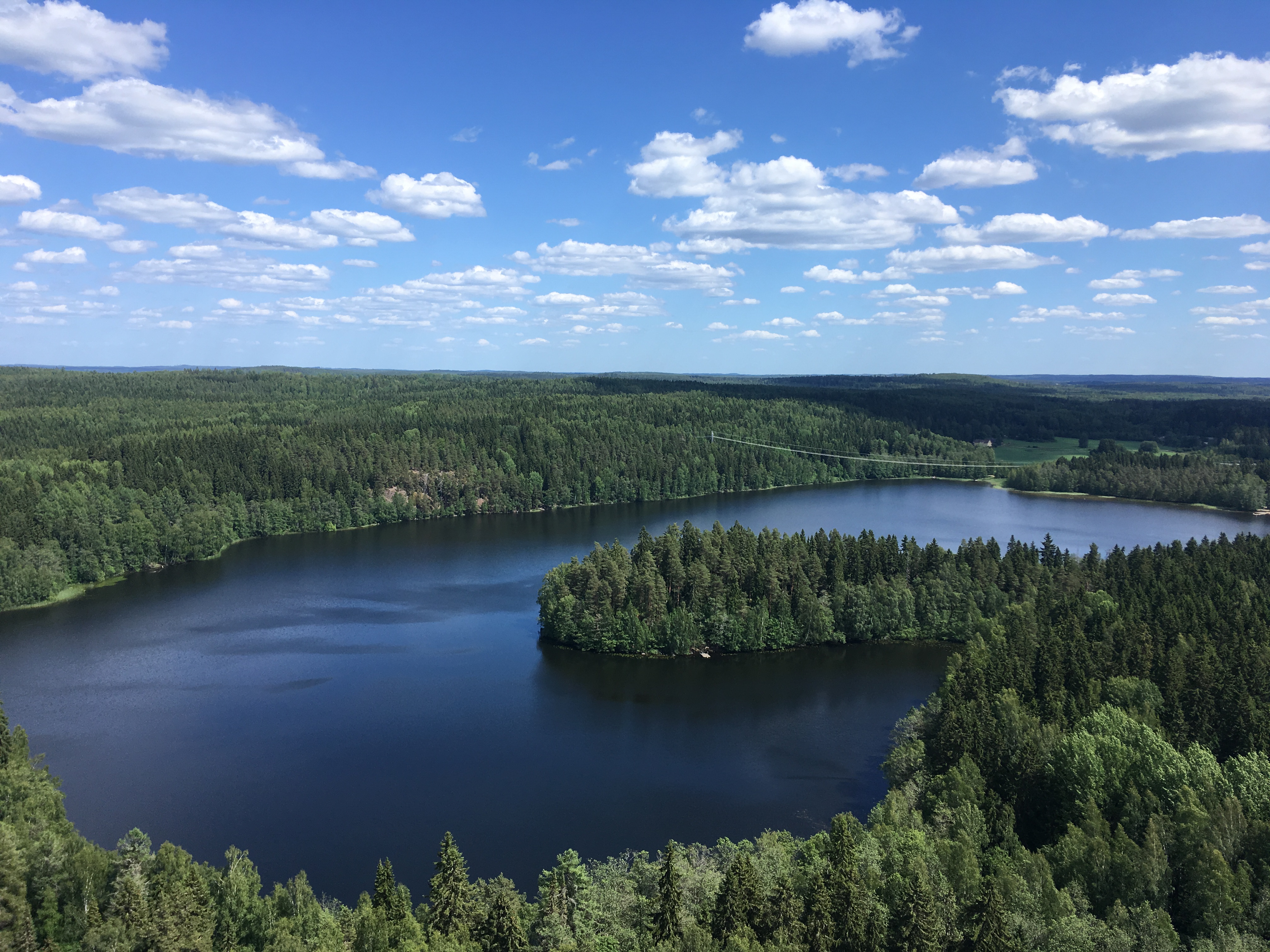 hameenlinna, lake, summer
