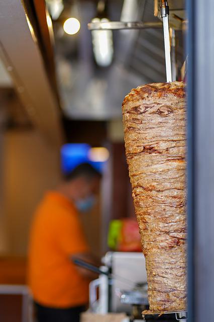 kebab, meat