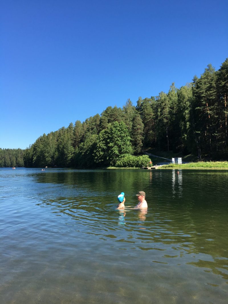 lake, ahvenisto, finland, summer